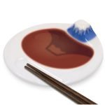 立體富士山醬油碟及筷子架-青富士 使用範例